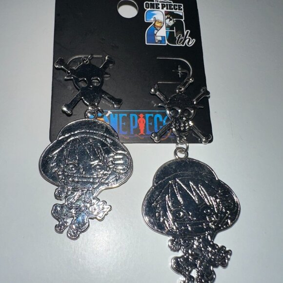 One Piece Monkey D. LUFFY Figural Earrings Pirate Character Figure NEW - Picture 1 of 3